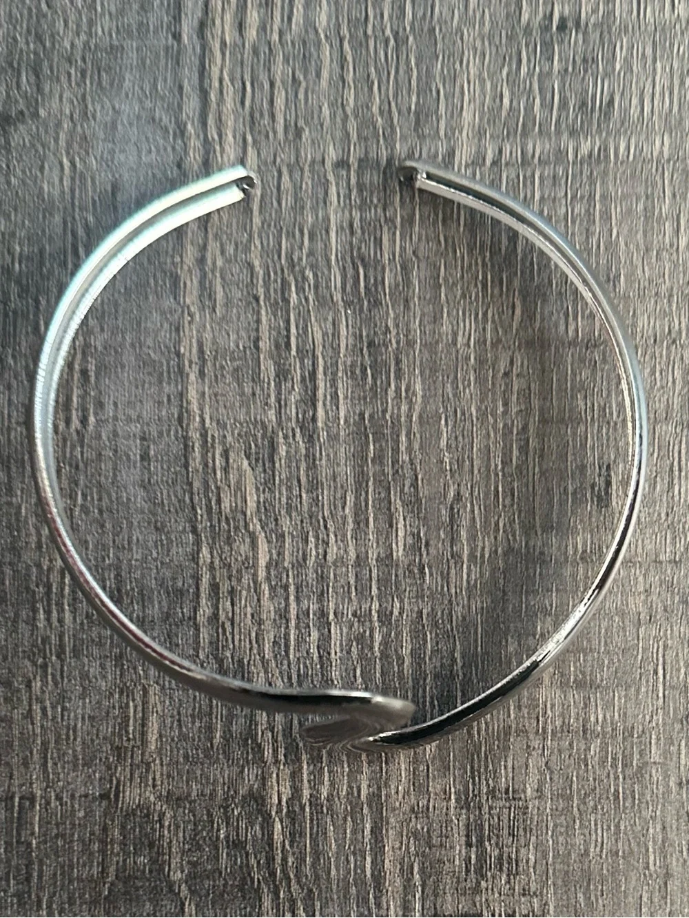 New Beachy Silver Wave Boho Arm Cuff Bracelet